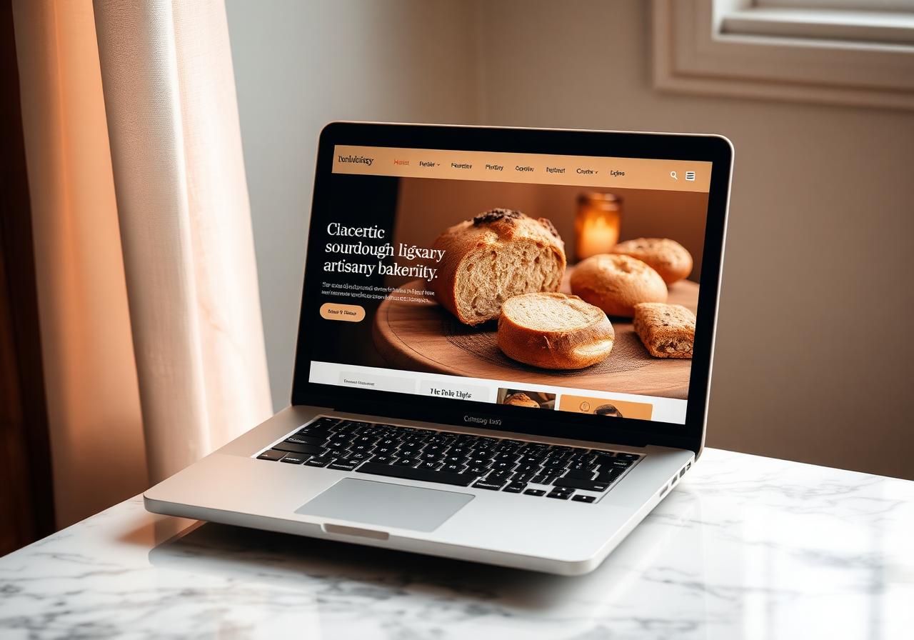 Maison Lévain, Artisan Bakery website by Get My Online Brand