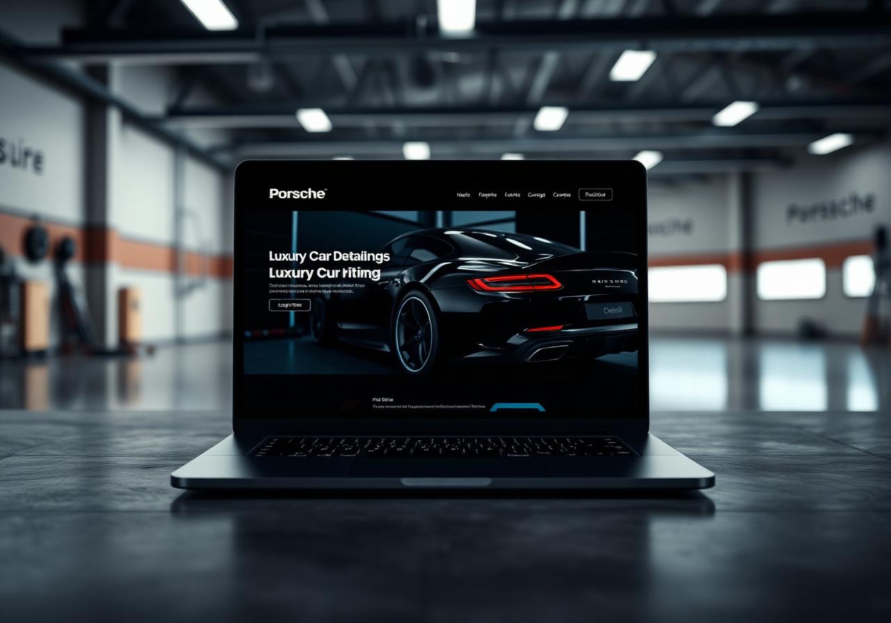 Onyx Auto Studio, Luxury Car Detailing website by Get My Online Brand